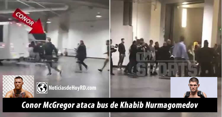 conor mcgregor ataca bus de Khabib Nurmagomedov