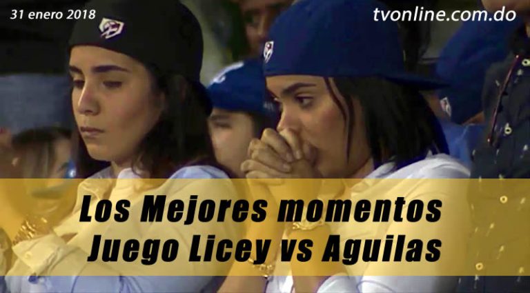 Los mejores momentos del juego entre Licey y Aguilas 30-1-2018