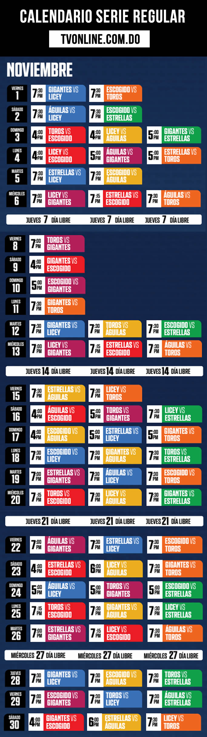 Calendario Pelota Invernal Dominicana 20242025 Noticias de Hoy RD